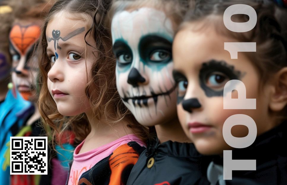 top makijaze na halloween dzieci